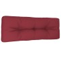 Cuscino per Pallet Rosso Vino 120x40x12 cm in Tessuto