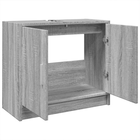 Mobile Lavabo Grigio Sonoma 63x29x55 cm in Legno Multistrato