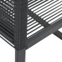 Sedie da Giardino Set 2 pz Polyrattan Nero