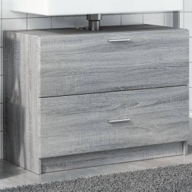 Mobile Lavabo Grigio Sonoma 78x37x59 cm in Truciolare