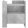 Comodino Grigio Cemento 45x50x50 cm in Truciolato