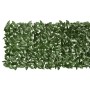 Paravento da Balcone con Foglie Verde Scuro 400x75 cm