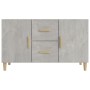 Credenza Grigio Cemento 100x36x60 cm in Legno Multistrato