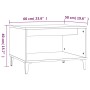 Tavolino da Salotto Rovere Fumo 60x50x40cm in Legno Multistrato
