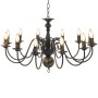 Candelabro Stile Anticato Nero 12 Lampadine E14