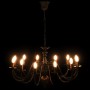 Candelabro Stile Anticato Nero 12 Lampadine E14