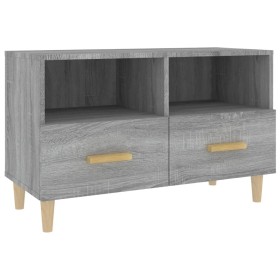 Mobile Porta TV Grigio Sonoma 80x36x50 cm in Legno Multistrato