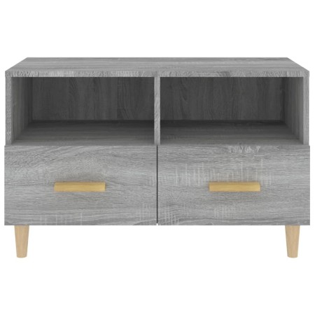 Mobile Porta TV Grigio Sonoma 80x36x50 cm in Legno Multistrato