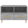 Mobile Porta TV Grigio Sonoma 80x36x50 cm in Legno Multistrato
