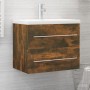 Mobile Lavabo Rovere Fumo 60x38,5x48 cm in Legno Multistrato