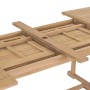 Tavolo da Giardino Allungabile 180-280x100x75cm in Teak Ovale