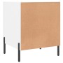 Comodini 2 pz Bianchi 40x40x50 cm in Legno Multistrato