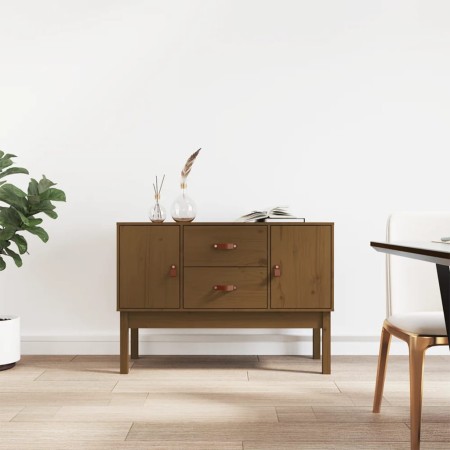 Credenza Miele 110x40x78 cm in Legno Massello di Pino