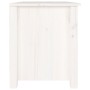 Scarpiera Bianca 70x38x45,5 cm in Legno Massello di Pino