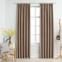 Tende Oscuranti con Ganci 2 pz Grigio Talpa 140x175 cm