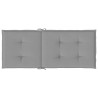 Cuscini per Sedie 2 pz Grigi 120x50x3 cm in Tessuto
