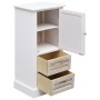 Set Mobili da Bagno 5 pz in Legno Massello Bianco