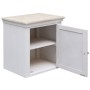 Set Mobili da Bagno 5 pz in Legno Massello Bianco