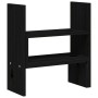 Supporto Monitor Nero (39-72)x17x43 cm Legno Massello di Pino