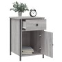 Comodini 2 pz Grigio Sonoma 40x42x60 cm in Legno Multistrato