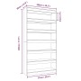 Libreria/Divisorio Grigio Sonoma 100x30x198cm Legno Multistrato