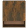 Armadietto a Muro Rovere Fumo 60x31x70 cm in Legno Multistrato