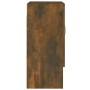 Armadietto a Muro Rovere Fumo 60x31x70 cm in Legno Multistrato