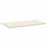 Cuscino per Panca Crema 120x50x3 cm in Tessuto Oxford