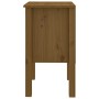 Comodini 2 pz Miele 40x35x61,5 cm in Legno Massello di Pino