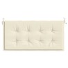 Cuscino per Panca Crema 120x50x3 cm in Tessuto Oxford