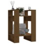 Libreria/Divisorio Miele 41x35x57 cm in Legno Massello di Pino