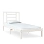 Giroletto Bianco in Legno Massello 75x190 cm Small Single