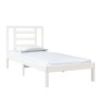 Giroletto Bianco in Legno Massello 75x190 cm Small Single