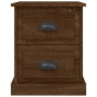 Comodino Rovere Marrone 39x39x47,5 cm in Legno Multistrato