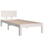 Giroletto Bianco in Legno Massello 75x190 cm Small Single