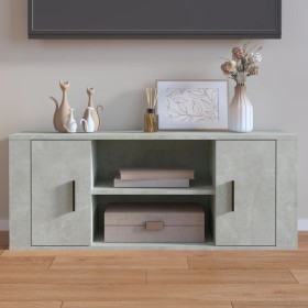 Mobile per TV Grigio Cemento 100x35x40 cm Legno Multistrato