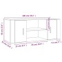 Mobile per TV Grigio Cemento 100x35x40 cm Legno Multistrato