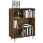 Credenza Rovere Fumo 69,5x32,5x90 cm in Legno Multistrato