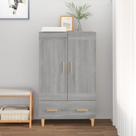 Credenza Grigio Sonoma 70x31x115 cm in Legno Multistrato