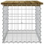 Panca da Giardino Design Gabbione 63x44x42 cm Pino Impregnato