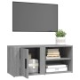 Mobile Porta TV Grigio Sonoma 80x31,5x36 cm Legno Multistrato