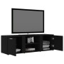 Mobile Porta TV Nero 120x34x37 cm in Legno Multistrato