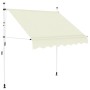 Tenda da Sole Retrattile Manuale 200 cm Crema