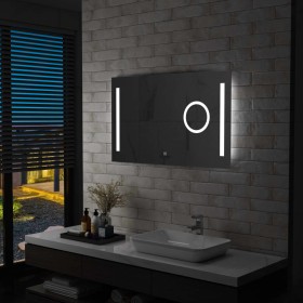 Specchio LED da Bagno con Sensore Tattile 100x60 cm