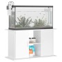 Supporto Acquario 101x41x58 cm Legno Multistrato Bianco Lucido