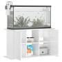 Supporto Acquario 101x41x58 cm Legno Multistrato Bianco Lucido