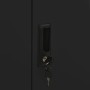Armadio per Ufficio Nero 90x40x102 cm in Acciaio
