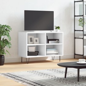 Mobile Porta TV Bianco 69,5x30x50 cm in Legno Multistrato