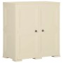 Armadietto in Plastica 79x43x85,5cm Effetto Legno Bianco Angora