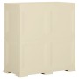 Armadietto in Plastica 79x43x85,5cm Effetto Legno Bianco Angora